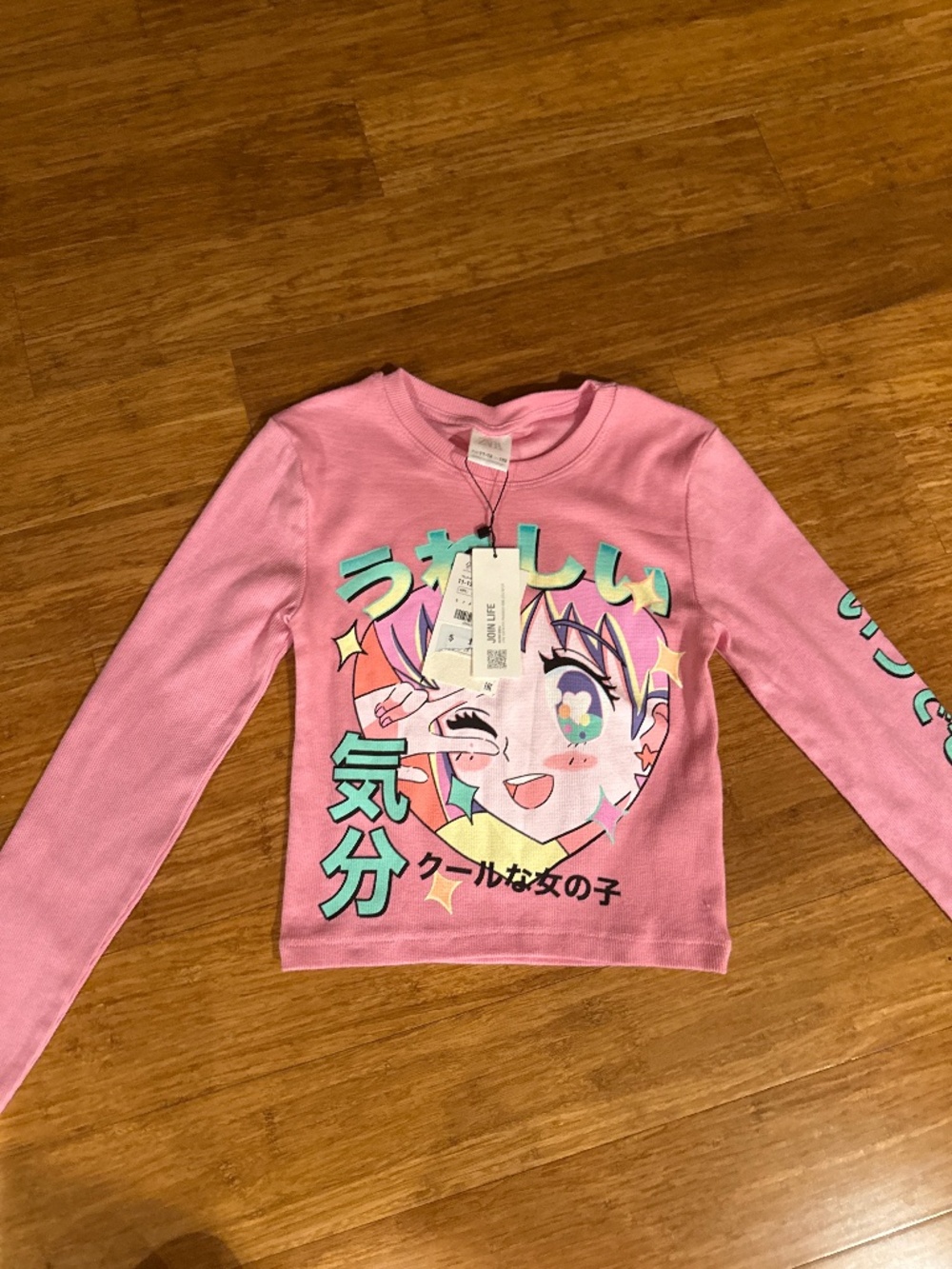 ZARA girls long sleeve top